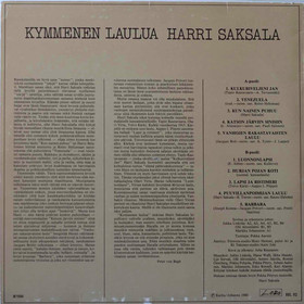 Harri Saksala: Kymmenen laulua LP (Käyt)