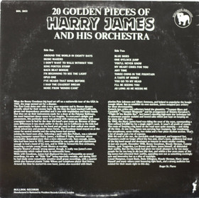 Harry James And His Orchestra: 20 Golden Pieces Of Harry James LP Käyt