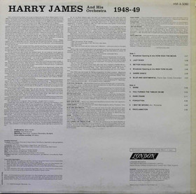 Harry James And His Orchestra: Harry James And His Orchestra 1948-49 LP (Käyt)
