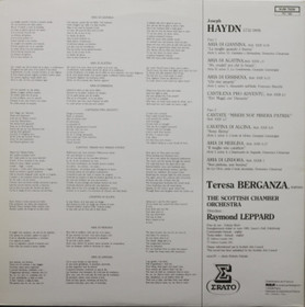 Teresa Berganza: Haydn: Arias, Cantata, Cavatina LP (Käyt)