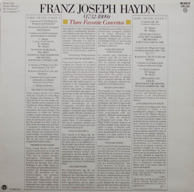 Haydn / Yo-Yo Ma / Marsalis / Lin: Three Favorite Concertos LP (Käyt)