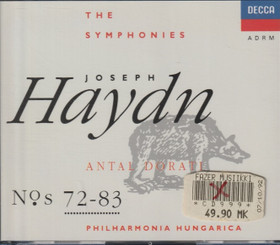 Joseph Haydn / Antal Dorati: The Symphonies N°s 72-83. 4CD (Käyt)