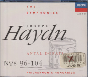 Joseph Haydn / Antal Dorati: The Symphonies N°s 96-104. 4CD (Käyt)
