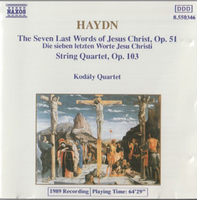 Haydn: The Seven Last Words Of Jesus Christ, Op. 51. CD (Käyt)