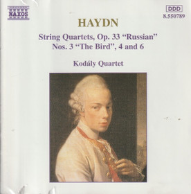 Haydn / Kodály Quartet: String Quartets, Op. 33, Nos 3,4 & 6. CD. Käyt