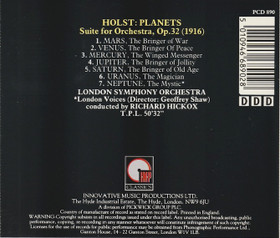 Holst / London Symphony Orchestra conducted / Hickox: The Planets CD