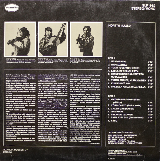 Hortto Kaalo: Hortto Kaalo LP (Käyt)