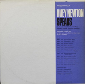 Huey Newton: Huey Newton Speaks LP (Käyt)