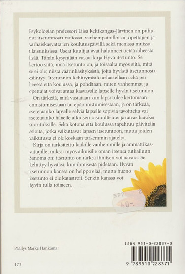 Liisa Keltikangas-Järvinen: Hyvä itsetunto K3 (Käyt)