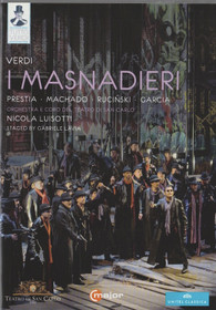 Verdi / Prestia / Machado / Ruciński / Luisotti: I Masnadieri DVD Käyt