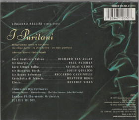 Bellini / Sills / Begg /Gedda / Plishka / Rudel: I Puritani 3CD (Käyt)
