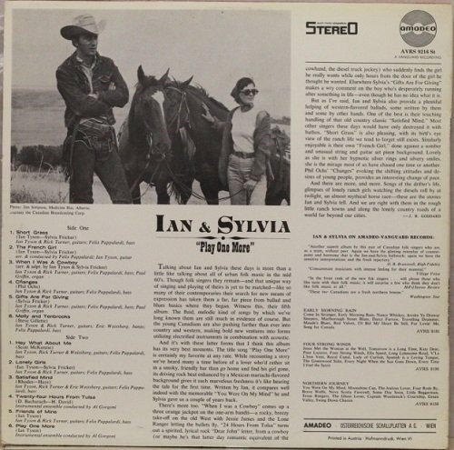 Ian & Sylvia: Play One More LP (Käyt)