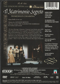Cimarosa / Daniels / Feller /Griffiths: Il Matrimonio Segreto DVD Käyt