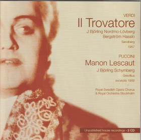 Verdi / Puccini / Björling: Il Trovatore / Manon Lescaut 2CD (Käyt)