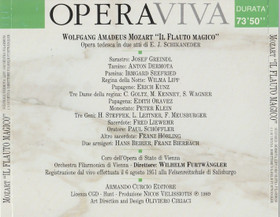Mozart: Il Flauto Magico CD (Käyt)