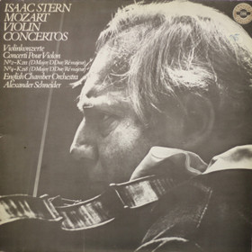 Isaac Stern / Mozart / Schneider: Violin Concertos K211 & K218 LP Käyt