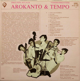 Iskelmälaulaja Arokanto Ja Viihdeorkesteri Tempo: Arokanto LP (Käyt)