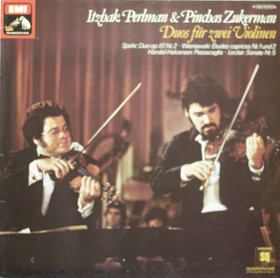 Itzhak Perlman & Pinchas Zukerkman: Duos Für Zwei Violinen LP (Käyt)