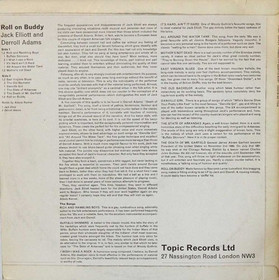 Jack Elliott & Derroll Adams: Roll On Buddy LP (Käyt
