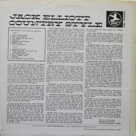 Jack Elliott: Country Style LP (Käyt)