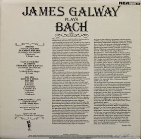 James Galway: James Galway Plays Bach LP (Käyt)