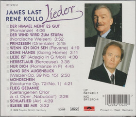 James Last / René Kollo: Lieder CD (Käyt)