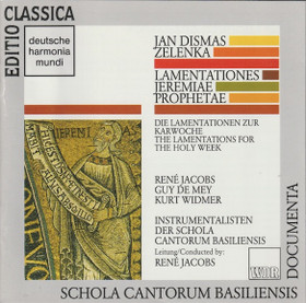 Jan Dismas Zelenka: Lamentationes Jeremiae Prophetae CD (Käyt)