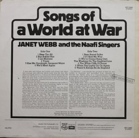 Janet Webb and the Naafi Singers: Songs Of A World At War LP (Käyt)