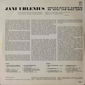 Jani Uhlenius: Sinulle kuuluu lempeni LP (Käyt)