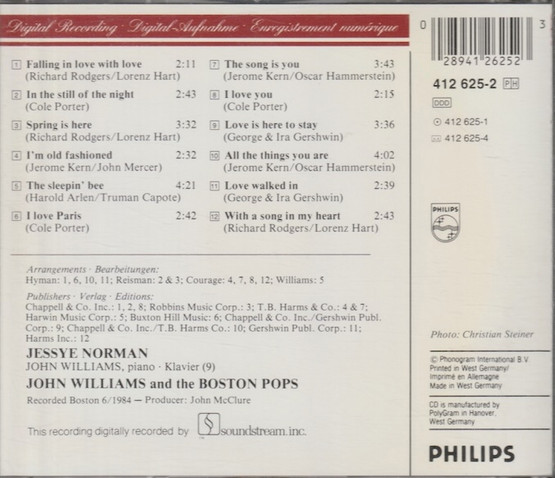 Jessye Norman / John Williams: With A Song In My Heart CD (Käyt)