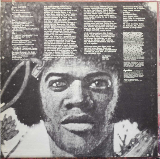 Jimmy Castor Bunch: It's Just Begun LP (Käyt)