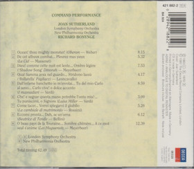 Joan Sutherland: Command Performance CD (Käyt)
