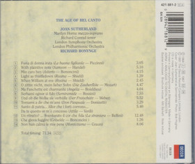 Joan Sutherland / Horne /Conrad /Bonynge: The Age Of Bel Canto CD Käyt