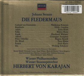 Johann Strauss/ von Karajan: Die Fledermaus -Gala Performance 2CD Käyt