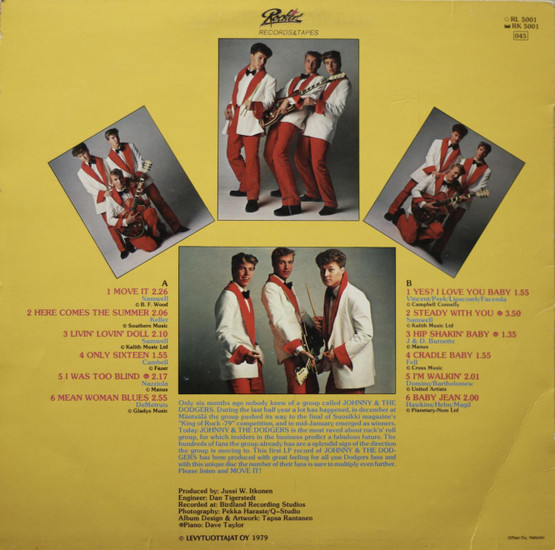 Johnny & The Dodgers: Move It! LP (Käyt)