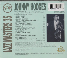 Johnny Hodges: Verve Jazz Masters 35 CD (Käyt)