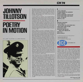 Johnny Tillotson: Poetry In Motion LP (Käyt)
