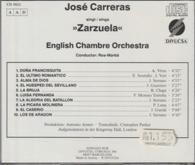 José Carreras singt / sings 