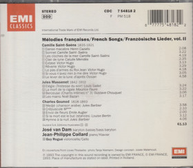 José van Dam / Collard: Mélodies Françaises, Vol. II. CD (Käyt)