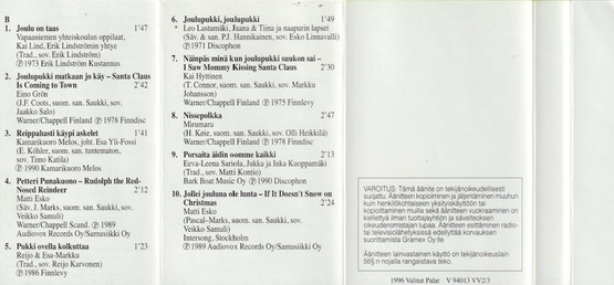 V/A: Koko perheen joulu - osa 3. MC (Käyt)