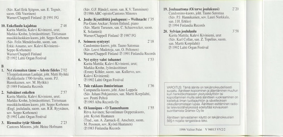 V/A: Koko perheen joulu - osa 1. MC (Käyt)