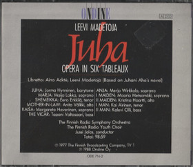 Leevi Madetoja / Jorma Hynninen / Jussi Jalas: Juha 2CD (Käyt)