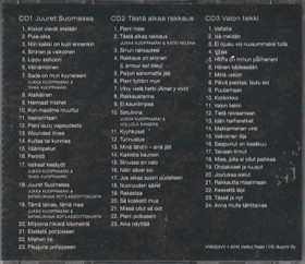 Jukka Kuoppamäki: Lauluja elämän varrelta 3CD (Käyt)