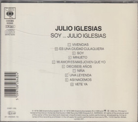 Julio Iglesias: Soy... Julio Iglesias CD (Käyt)