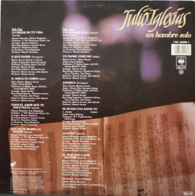 Julio Iglesias: Un Hombre Solo LP (Käyt)