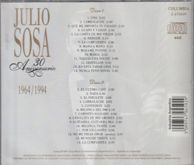 Julio Sosa: 30 Aniversario 1964/1994. 2CD (Käyt)