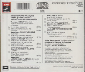 June Anderson / Michel Plasson: Airs D'Opéras Français CD (Käyt)