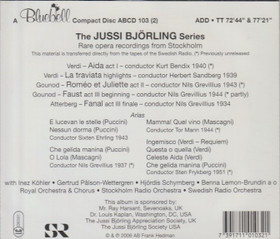 Jussi Björling: Radames, Alfredo & Romeo 2CD (Käyt)