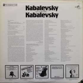 Kabalevsky: Conducts Kabalevsky LP (Käyt)