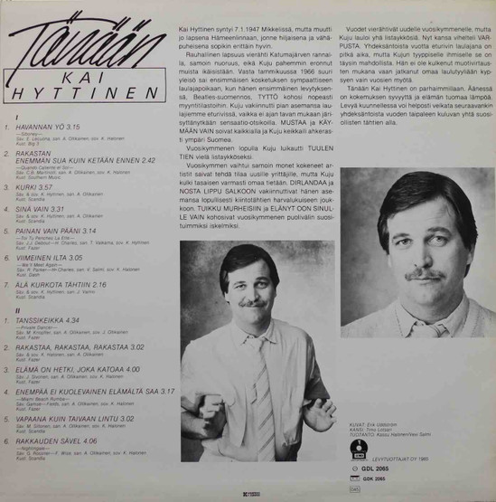 Kai Hyttinen: Tänään LP (Käyt)